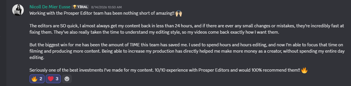 Nicoll — 10/10, would 100% recommend the GoViral team